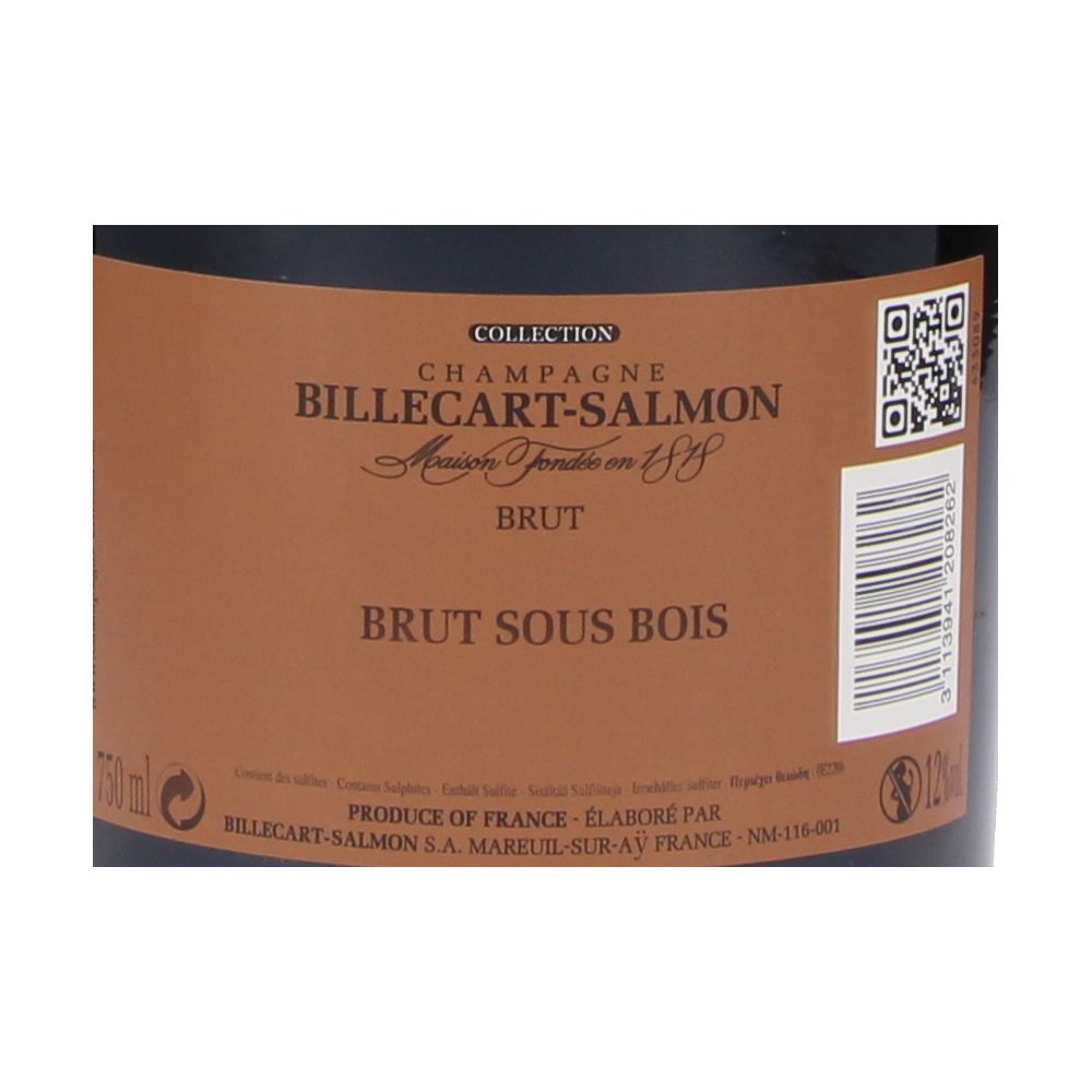  - Billecart-Salmon Brut Sous Bois Champagne 75 cl (3)