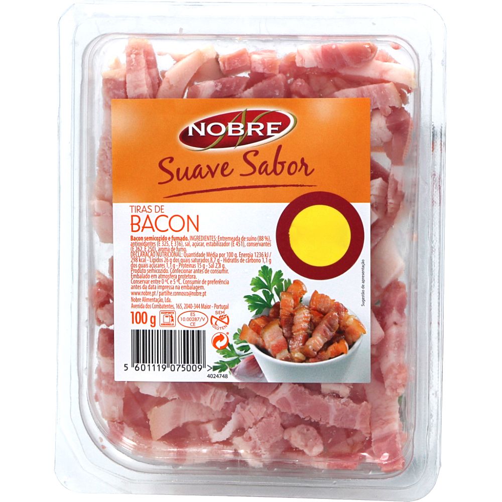  - Bacon Nobre Suave Sabor Tiras 100g (2)