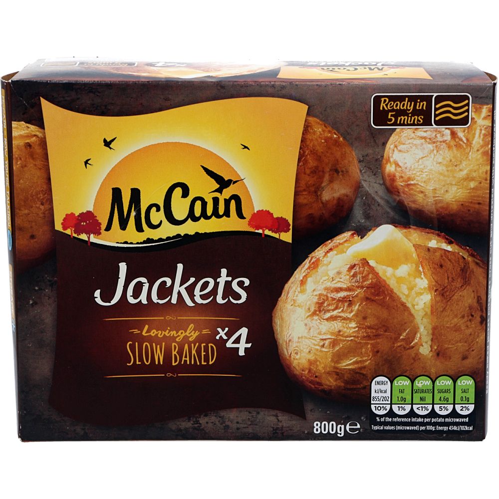  - McCain Ready Baked Jacket Potatoes 4 pc = 800 g
