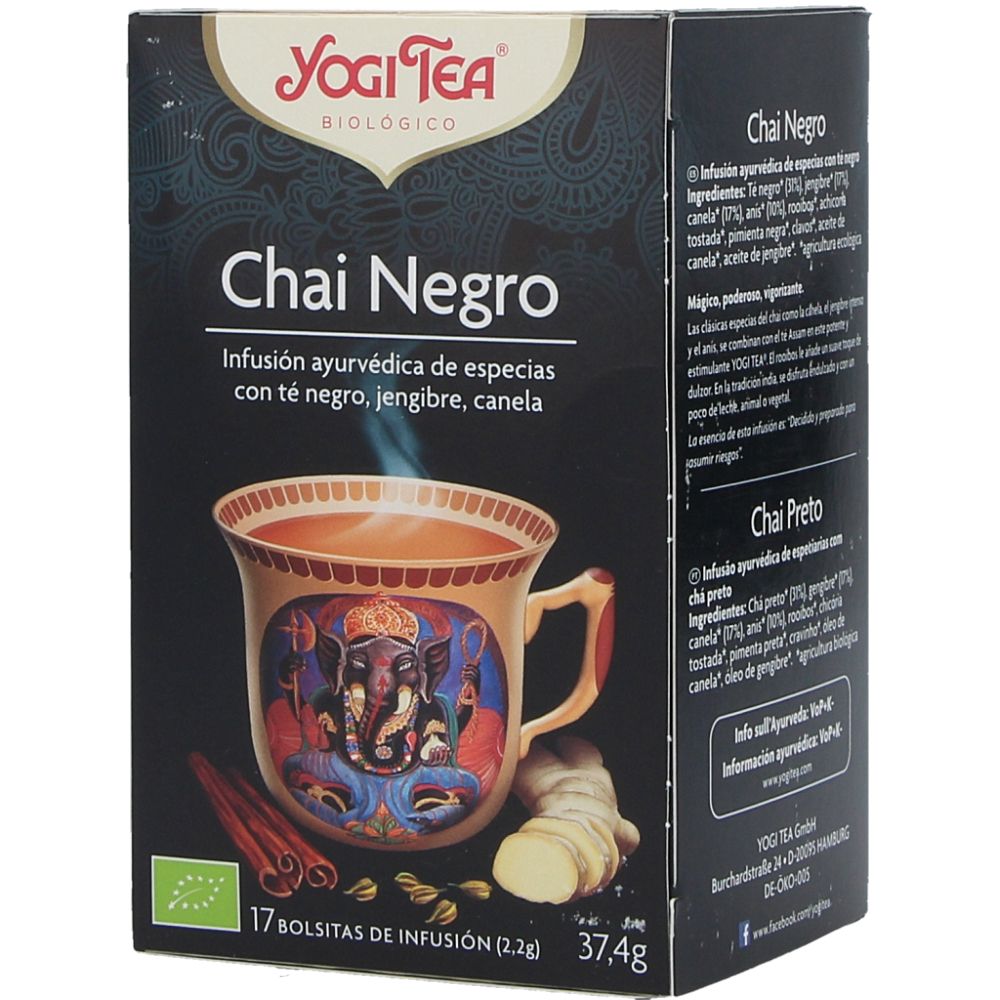  - Yogi Organic Black Chai Tea 17 Sachets 37.4 g (1)
