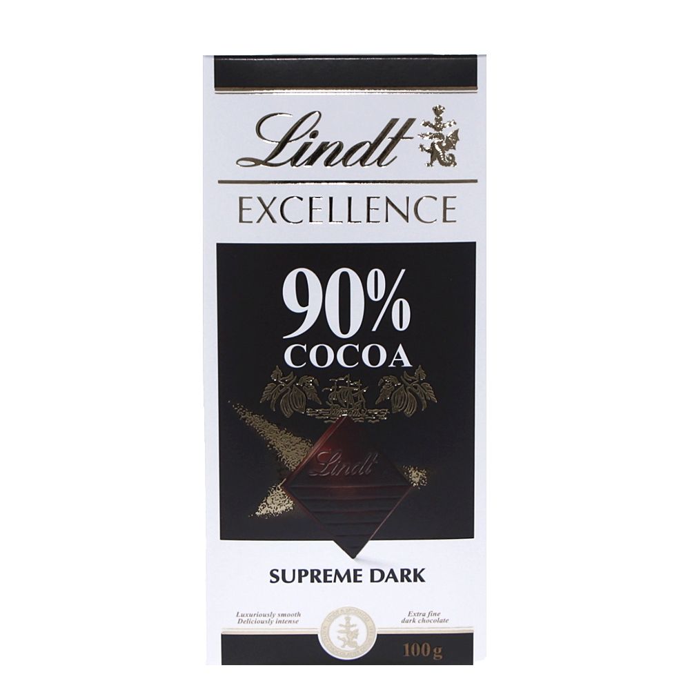 - Lindt Excellence Dark Chocolate 90% 100g (1)