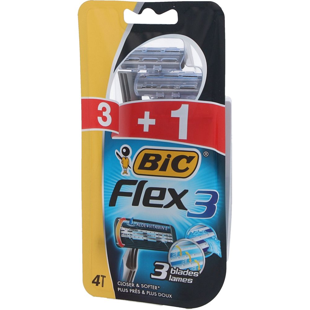  - Bic Comfort 3 Flex Disposable Razors 3 pc + 1 (1)