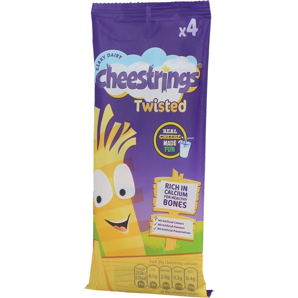  - Snack Queijo Cheestrings Twisted 4 un = 80 g (1)