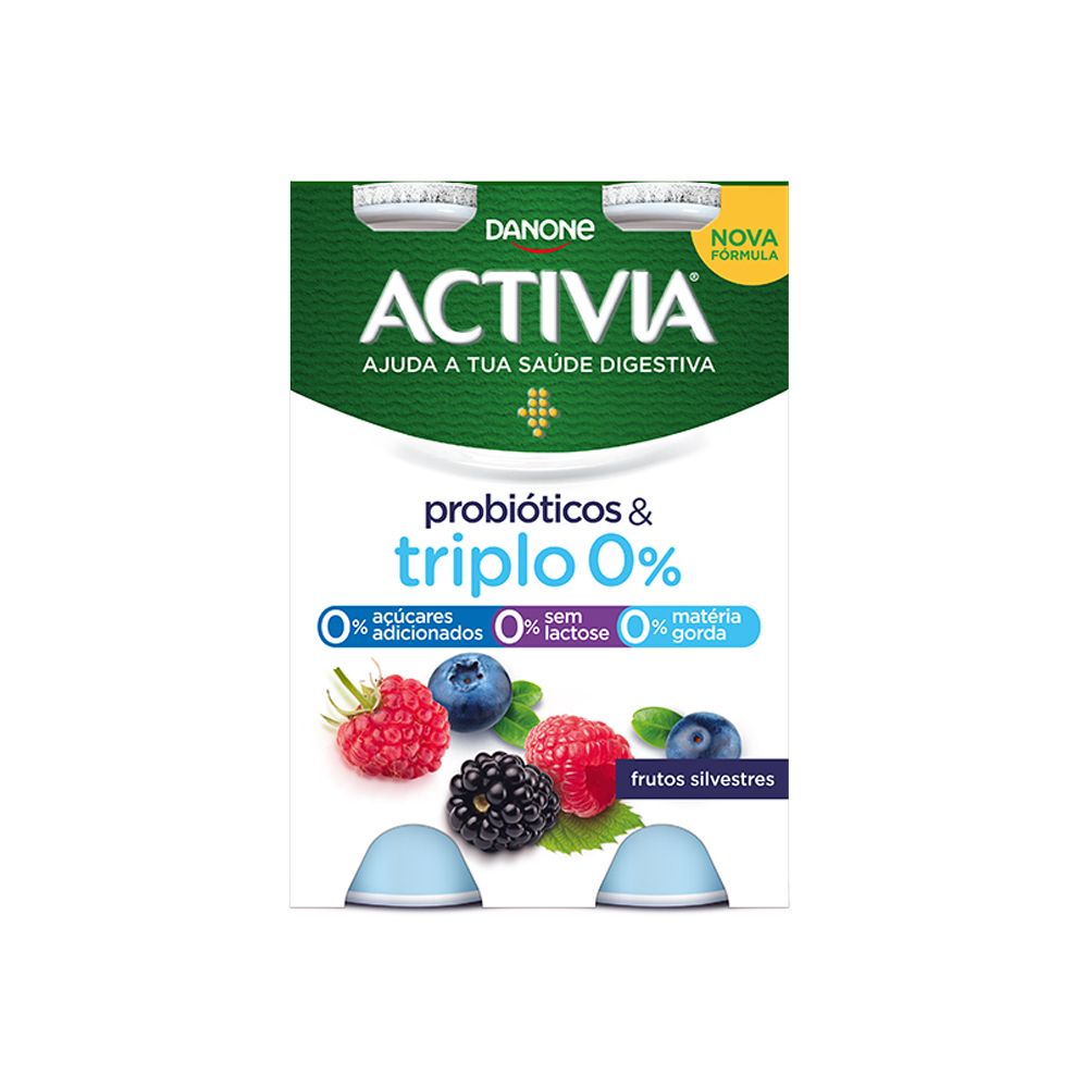  - Iogurte Líquido Activia 0% Frutos Silvestres 4 x 155g (1)