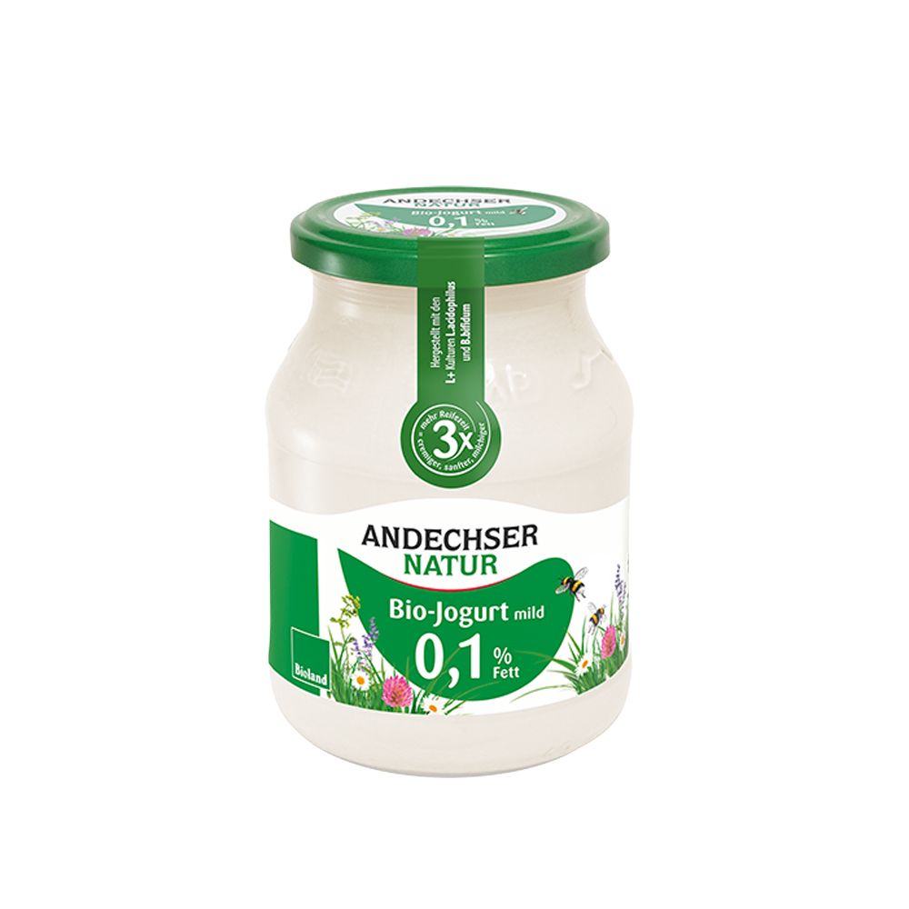  - Andechser Skimmed Soft Organic Yoghurt 0.1% 500g (1)