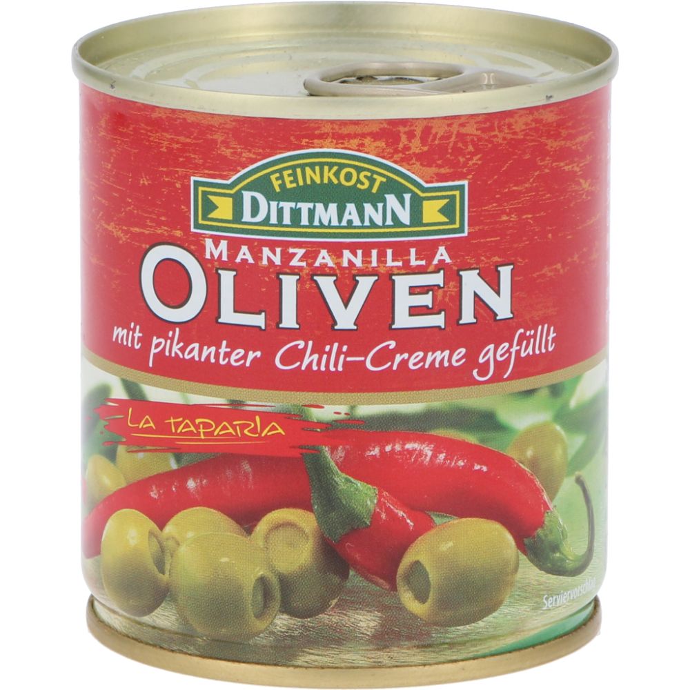  - Dittmann Green Olives w/ Spicy Chilli 200g (1)