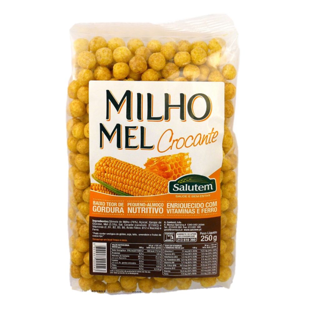  - Cereais Salutem Milho Mel Crocantes 250g (1)