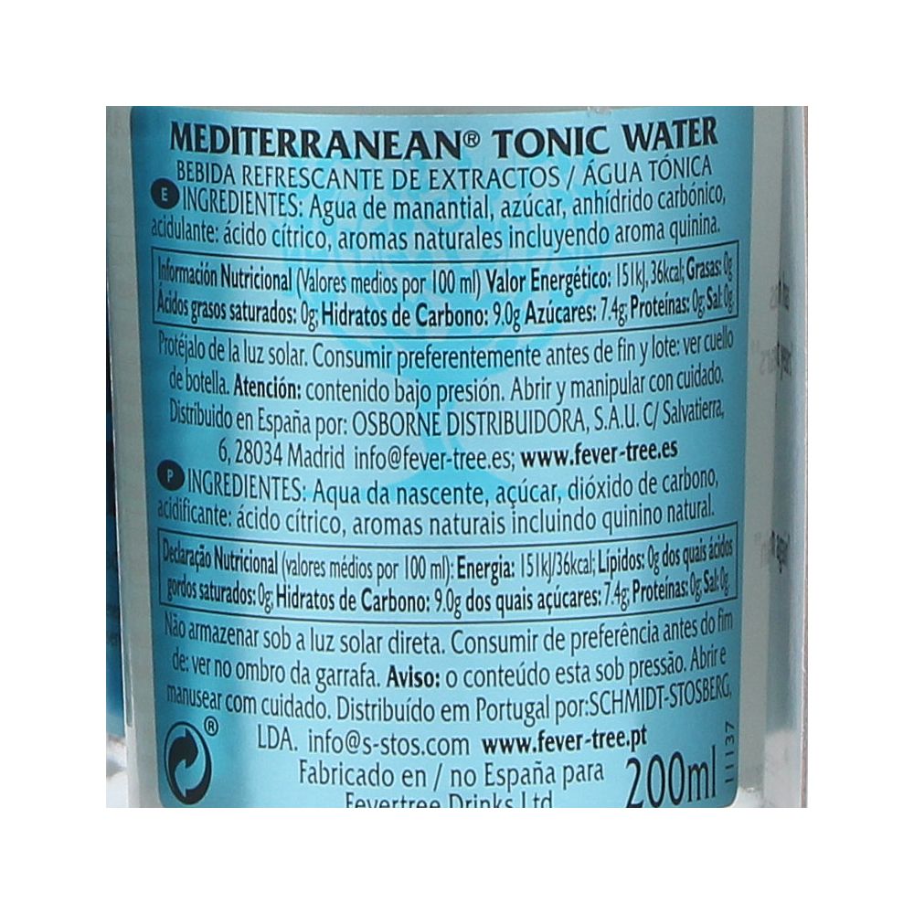  - Fever-Tree Mediterranean Tonic Water 4 x 20cl (2)