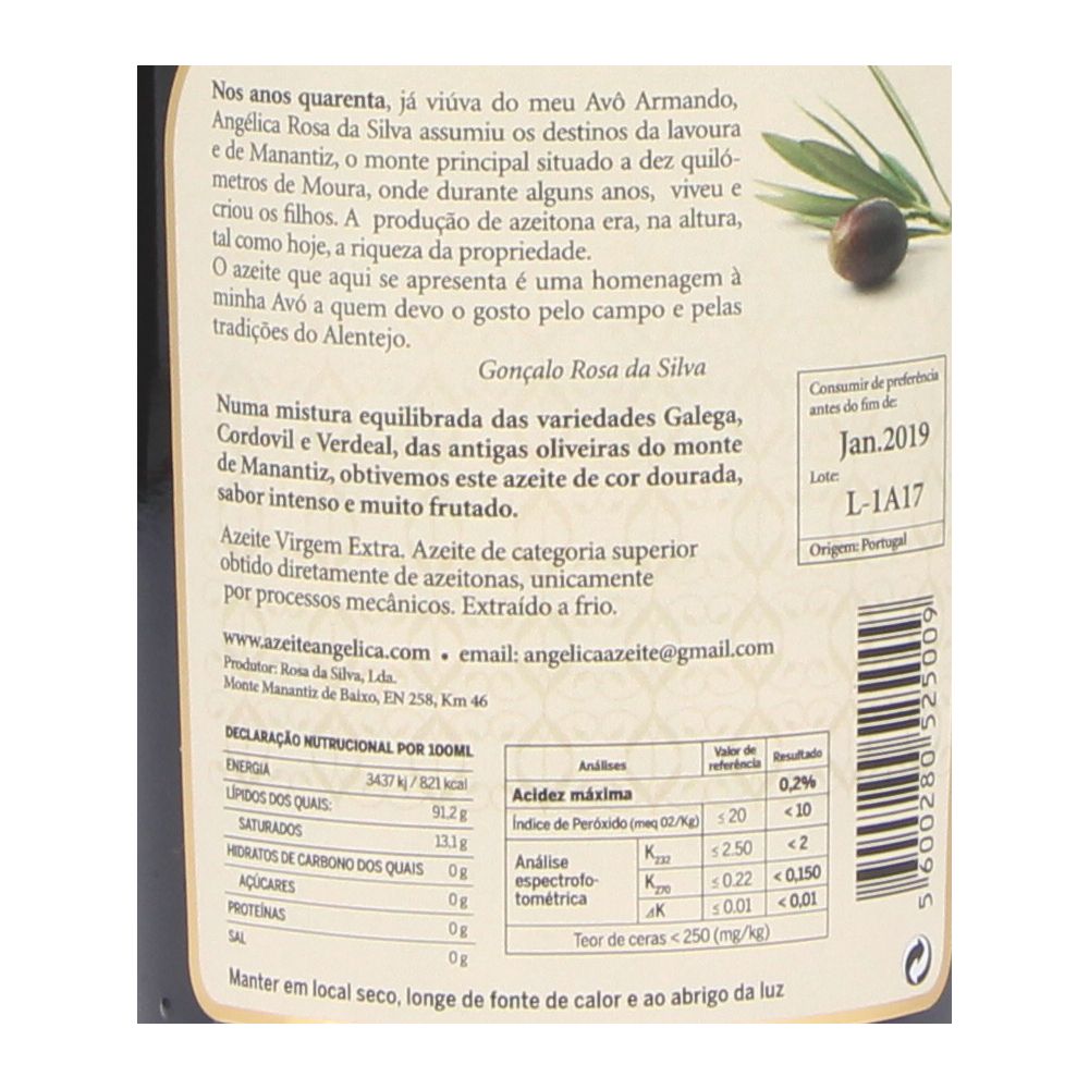 - Angélica Extra Virgin Olive Oil 500ml (2)