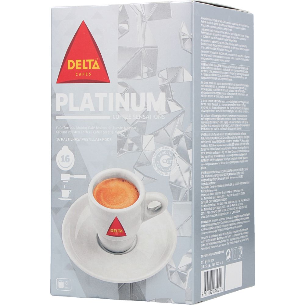  - Delta Platinum Roasted Coffee Pods 16 x 7 g (1)