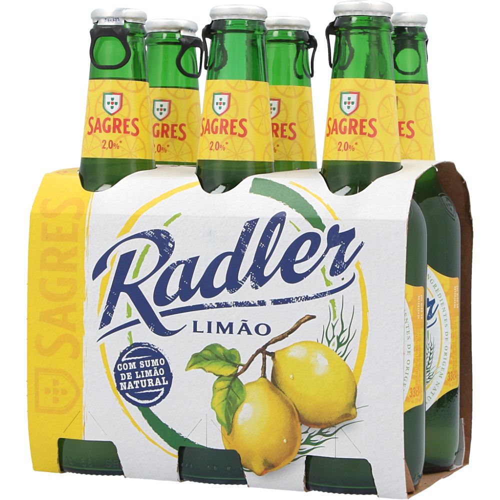  - Sagres Radler Beer Single-Use 6 x 33cl (1)