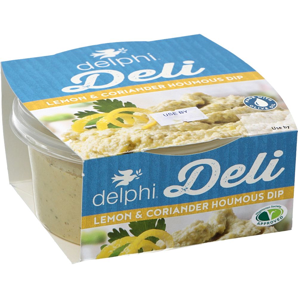  - Delphi Lemon & Coriander Houmous Dip 170g (1)