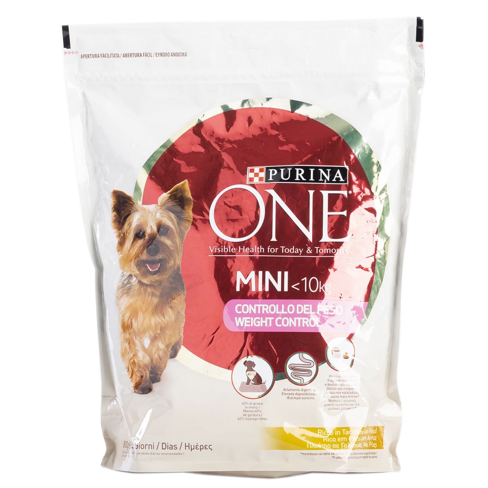  - Purina One Mini Dog Weight Turkey / Rice Dry Dog Food 800 g (1)