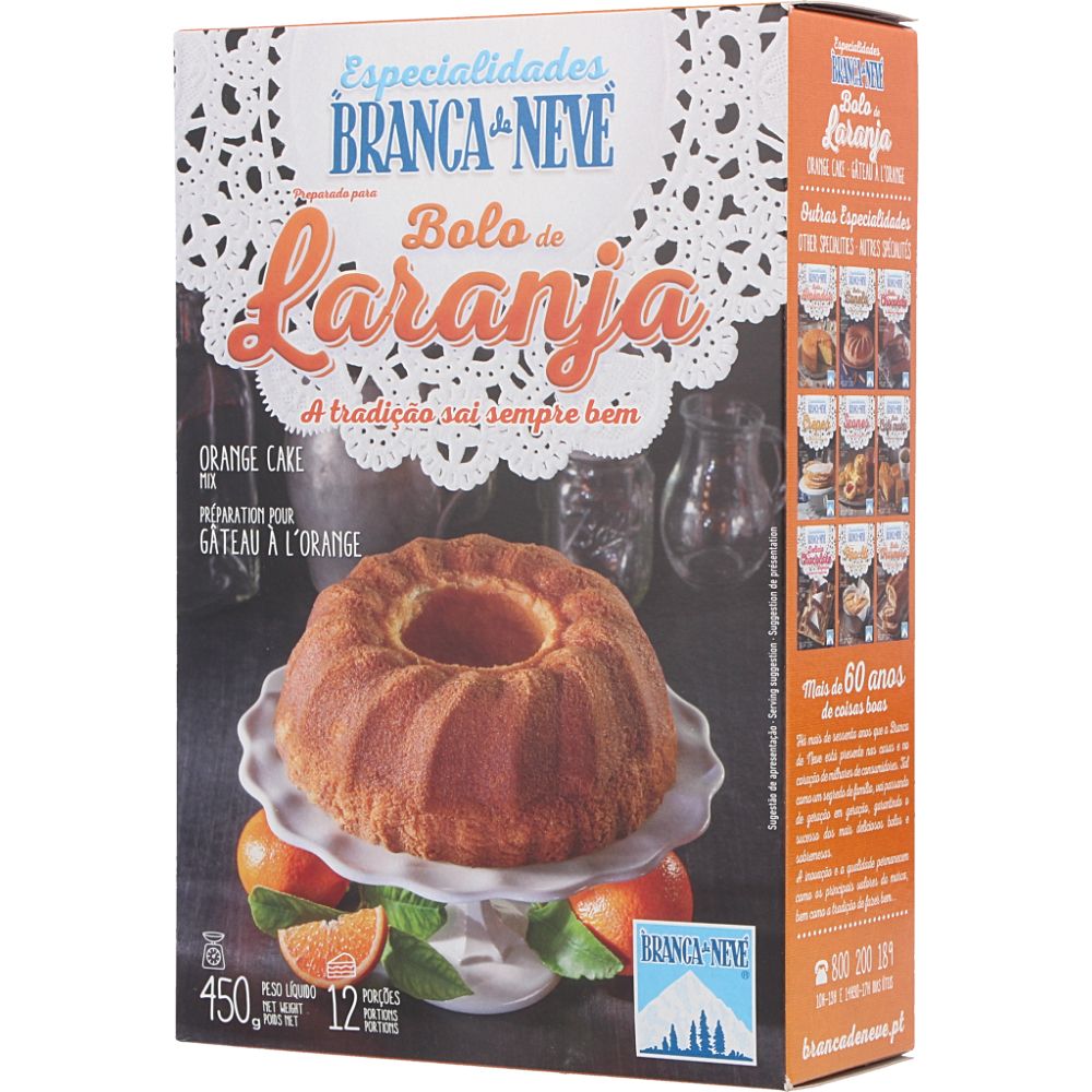  - Branca Neve Orange Cake Mix 450g (1)