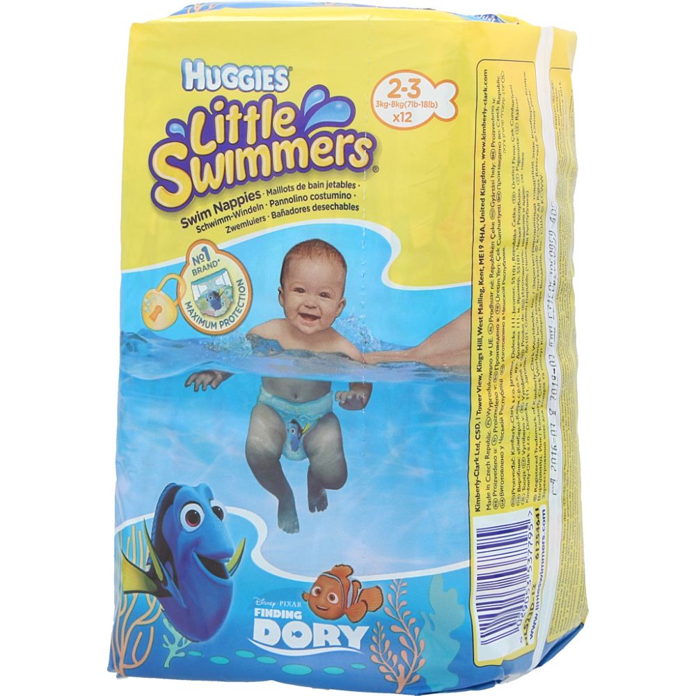  - Huggies Little Swimmer Nappies Size 2-3 12 pc (1)