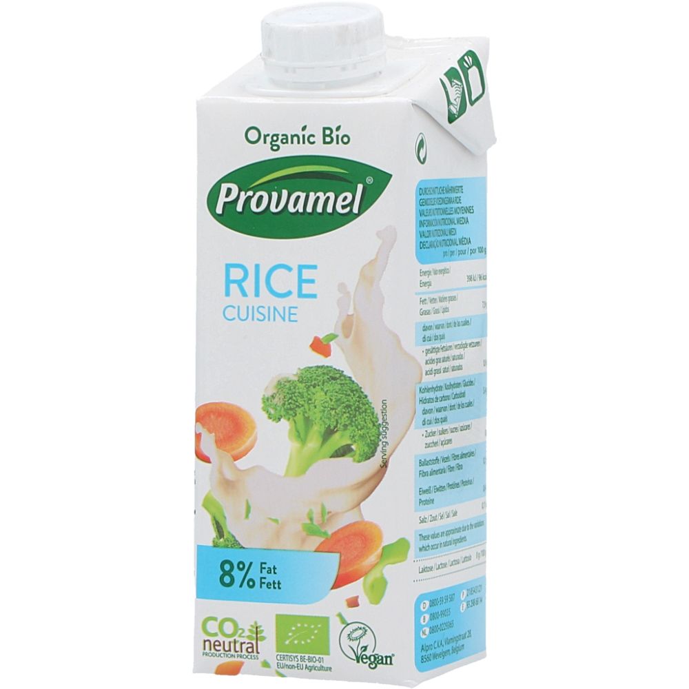  - Provamel Organic 100% Plant-Based Rice Cooking Cream 250 ml (1)