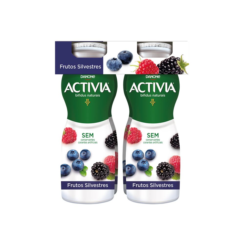  - Iogurte Líquido Activia Frutos Silvestres 4 x 155g (1)