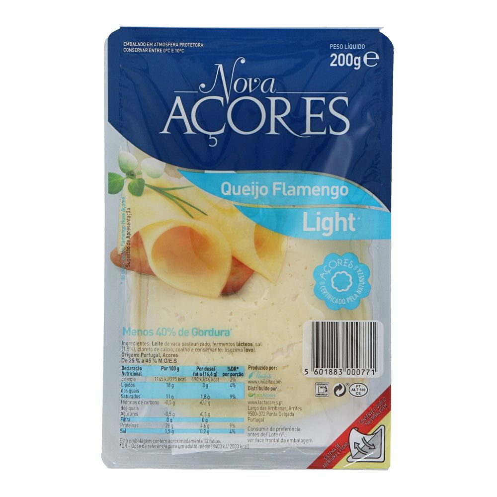  - Nova Açores Flamengo Light Sliced Cheese ??200g (1)
