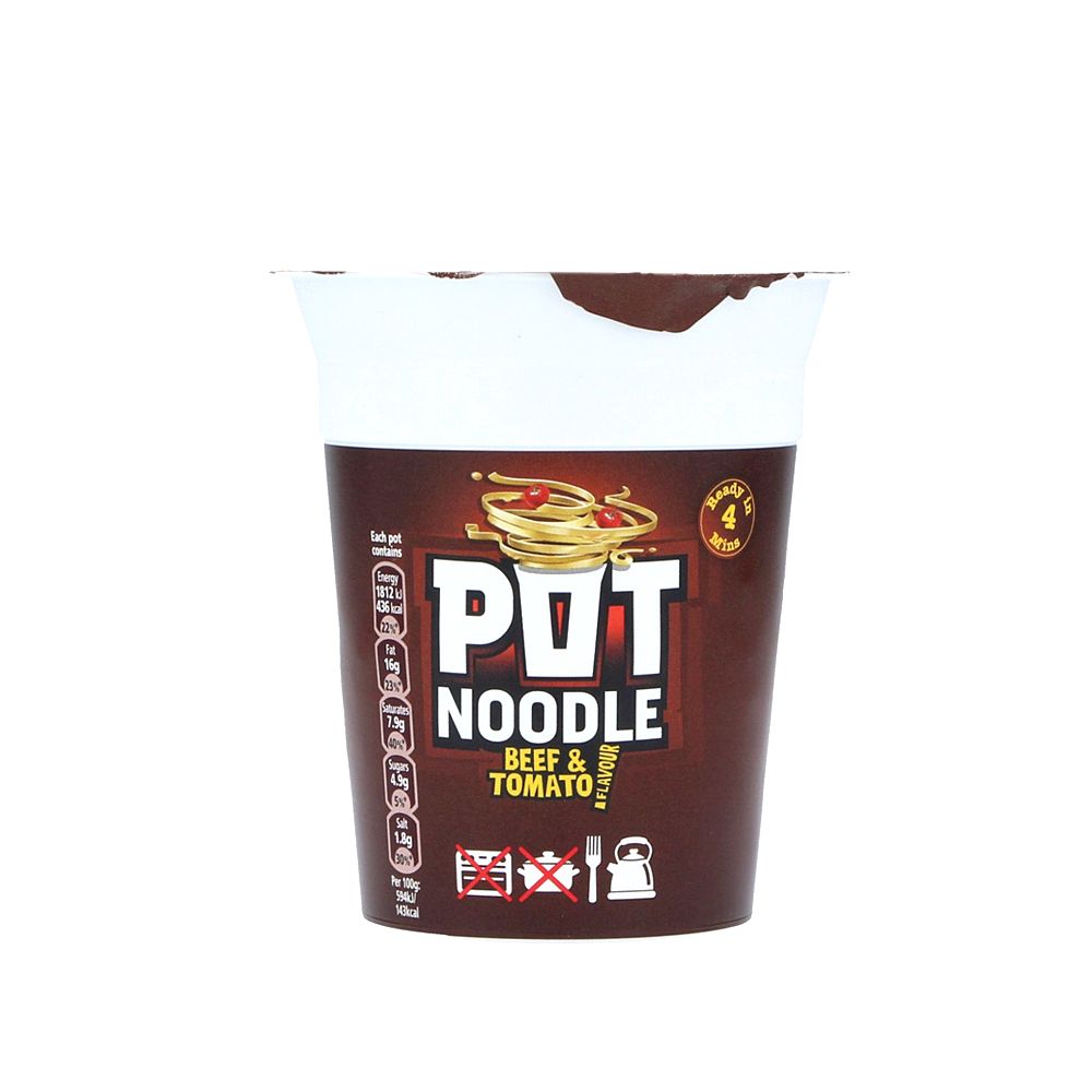  - Pot Noodle Beef & Tomato Instant Snack 90 g (1)