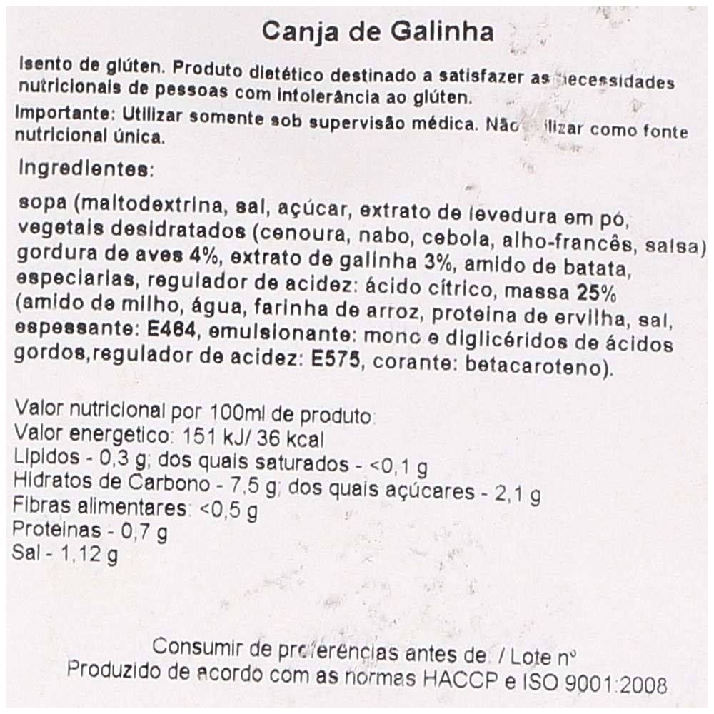  - Canja BezGluten Galinha s/ Glúten 25 g (2)