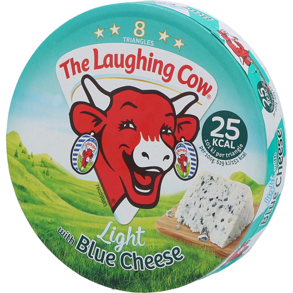  - The Laughing Cow Cream Cheese w/ Blue Cheese 8 pc = 128 g (1)