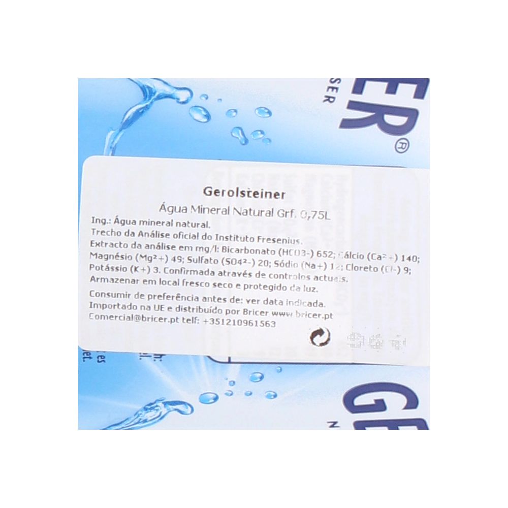  - Gerolsteiner Water 75cl (2)