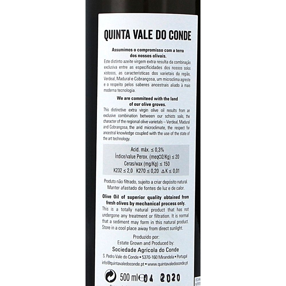  - Quinta Vale Conde Extra Virgin Olive Oil D.O.P 500 ml (2)