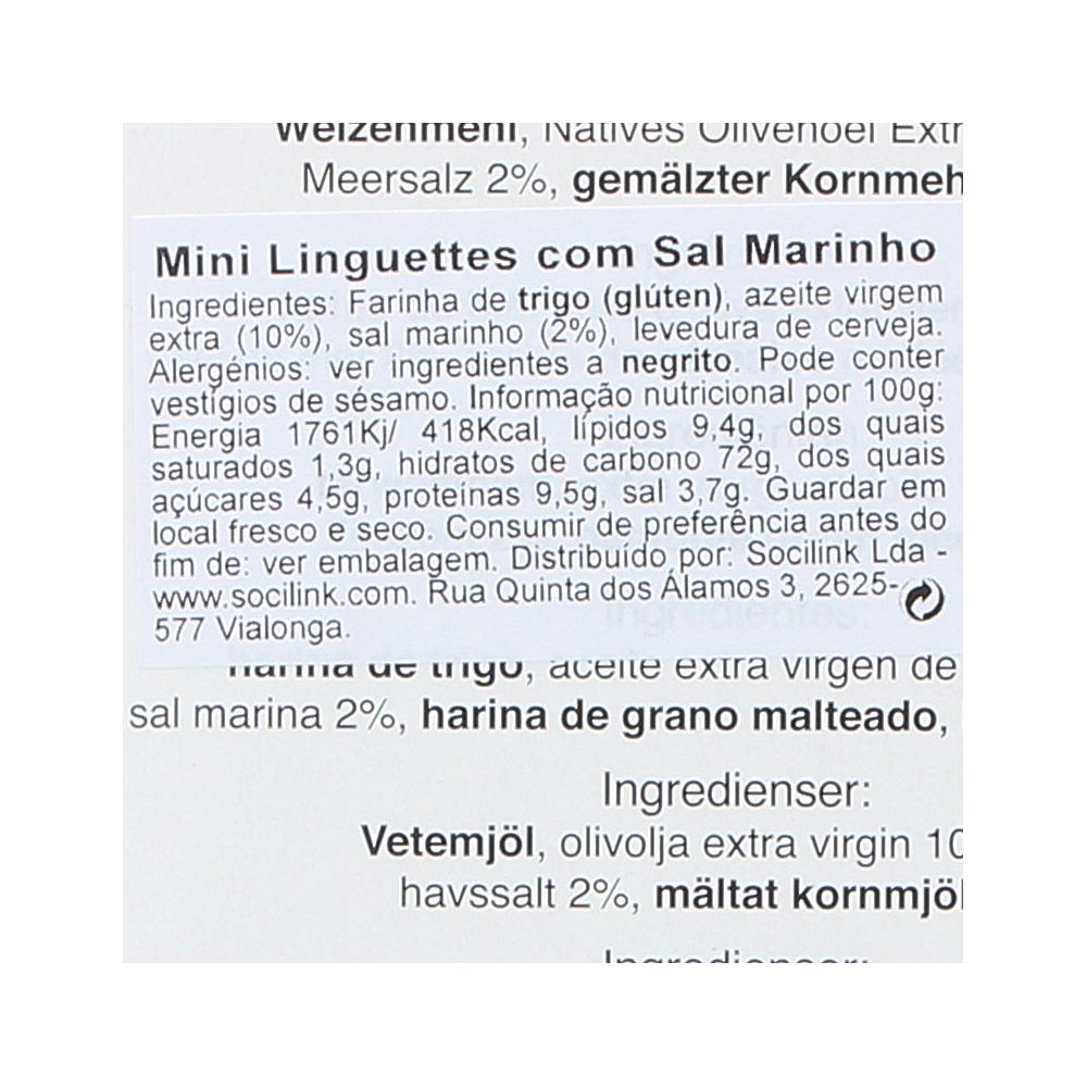  - Vecchio Mulino Mini Linguette Flatbread with Sea Salt 120g (2)