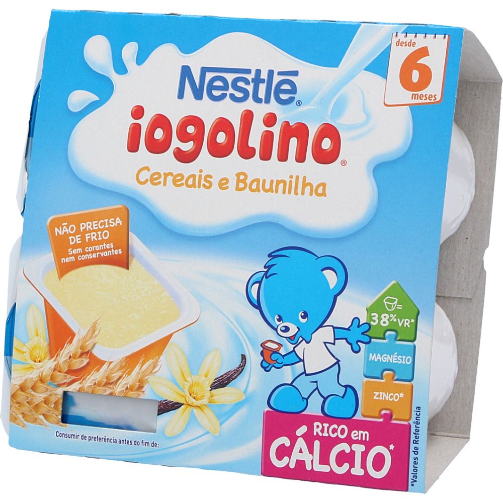  - Sobremesa Láctea Iogolino Baunilha 4 x 100g (1)