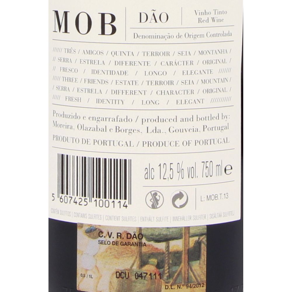  - M.O.B. Red Wine `15 75cl (2)