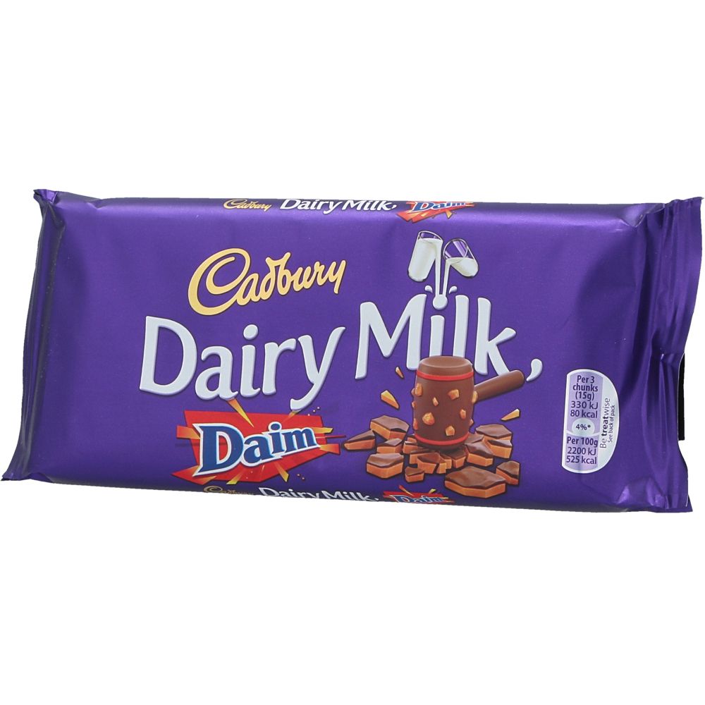  - Cadbury Daim Dairy Milk Chocolate 120g (1)
