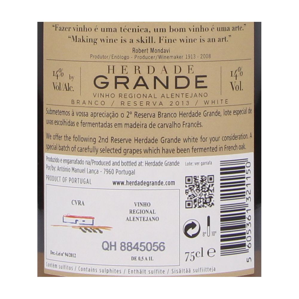  - Herdade Grande Reserva White Wine `17 75cl (2)