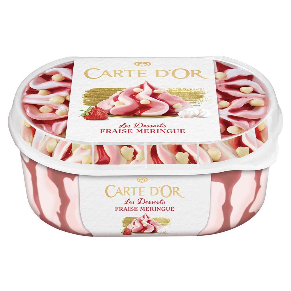  - Carte D`Or Strawberry & Meringue Pieces Ice Cream 900 ml (1)