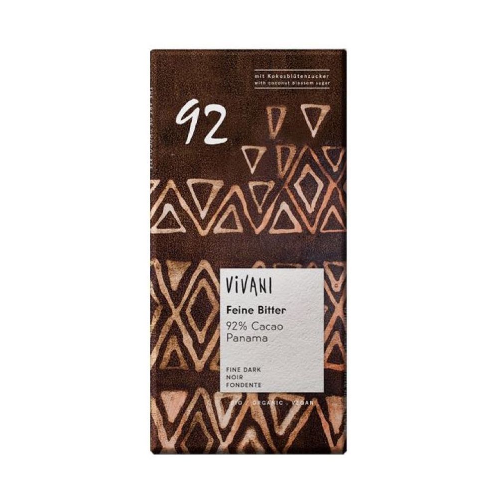  - Vivani Organic Dark Chocolate Bar 92% 80 g (1)