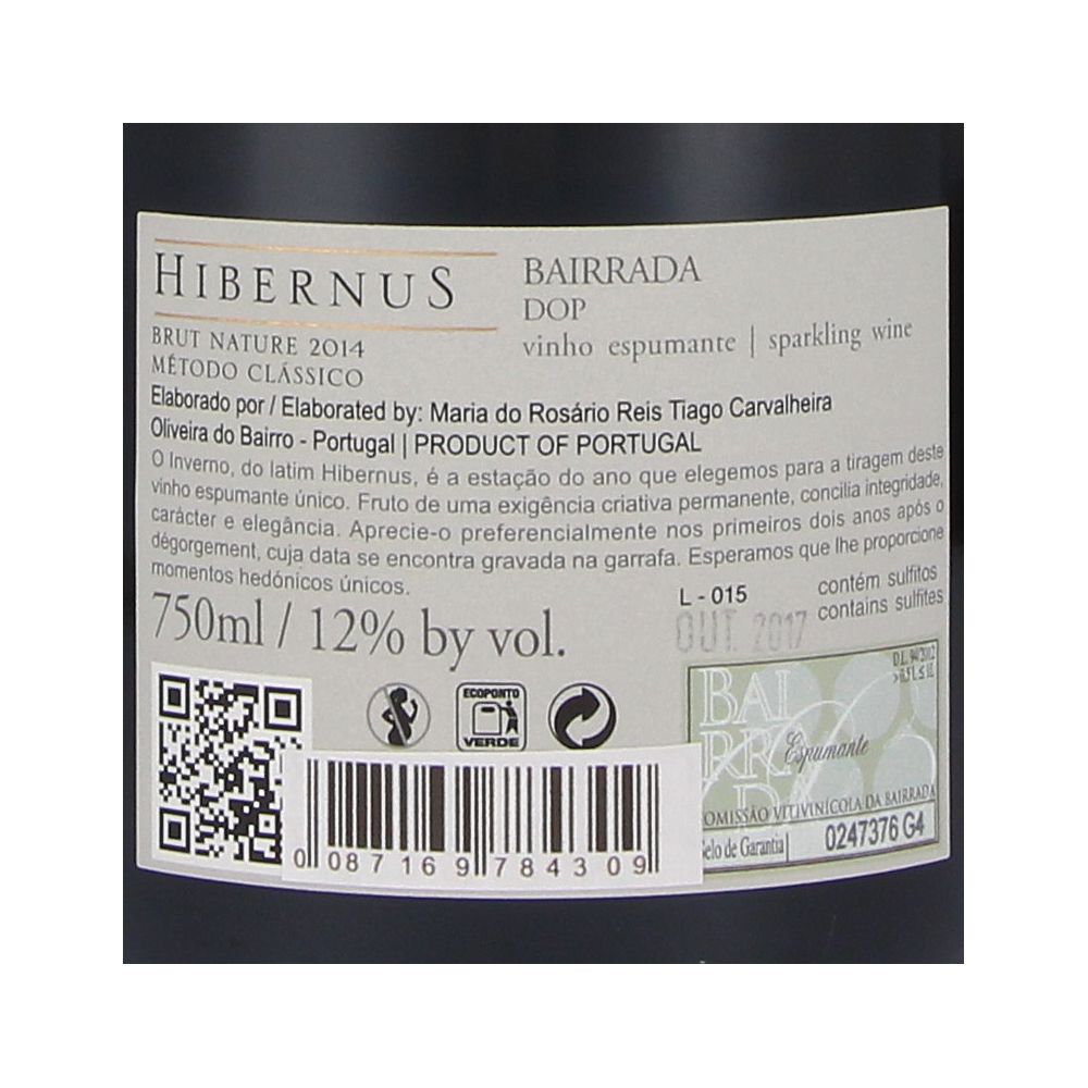  - Hibernus Grande Cuvée 2014 Sparkling Wine 75cl (2)