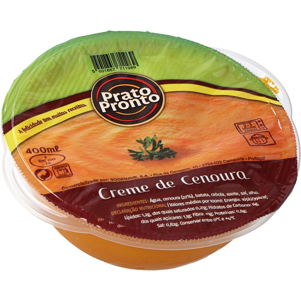  - Prato Pronto Cream of Carrot Soup 400 ml