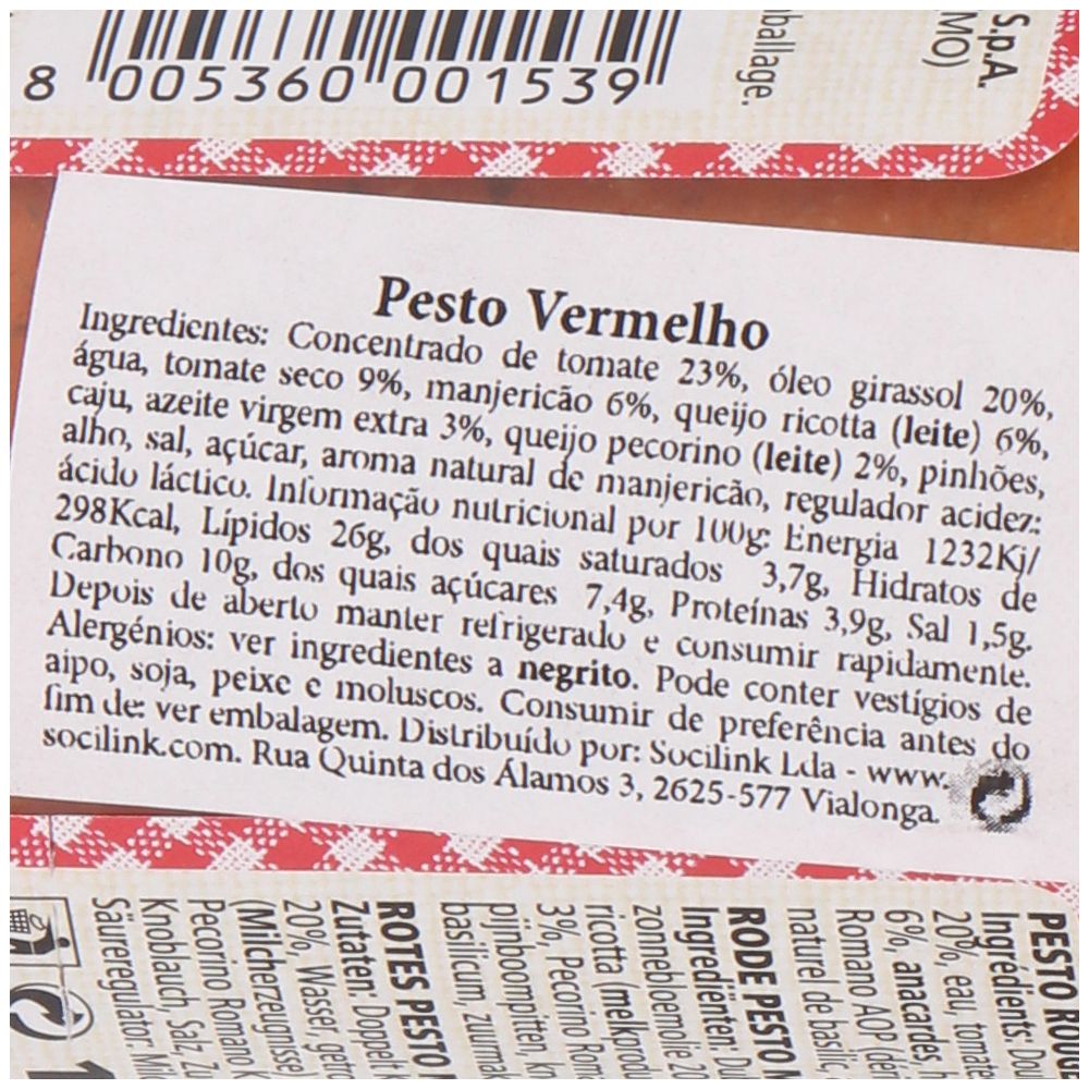  - Molho Conserve Della Nonna Pesto Vermelho 190g (2)