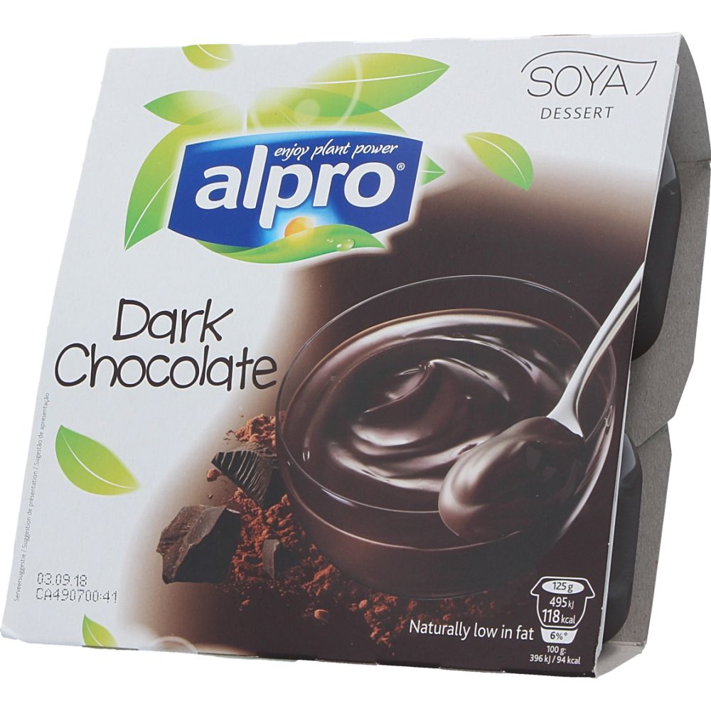  - Sobremesa Alpro Soja Chocolate Preto 4 x 125g (1)