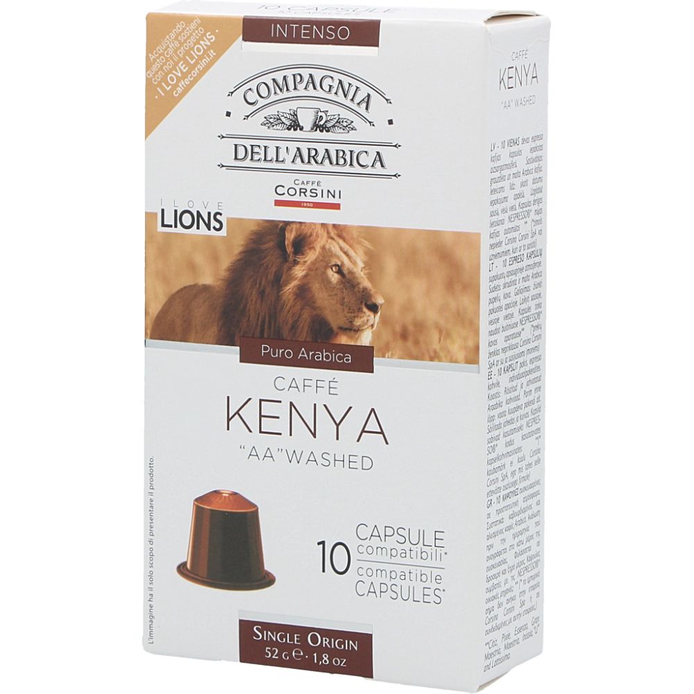  - Café Compagnia Dell` Arábica Kenya 10 Cápsulas = 52 g (1)