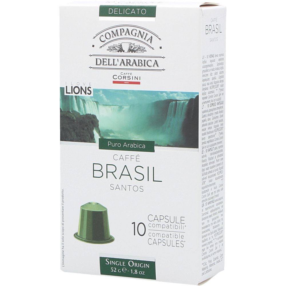  - Café Compagnia Dell` Arábica Brasil 10 Cápsulas = 52 g (1)
