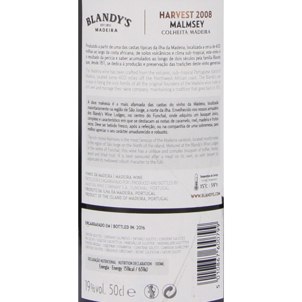  - Madeira Blandy`s Malmsey Wine `10 50cl (2)