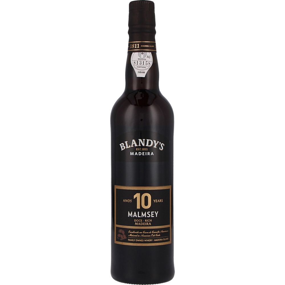  - Blandy`s Madeira Wine 10 Years Old Rich Malmsey 50cl (1)