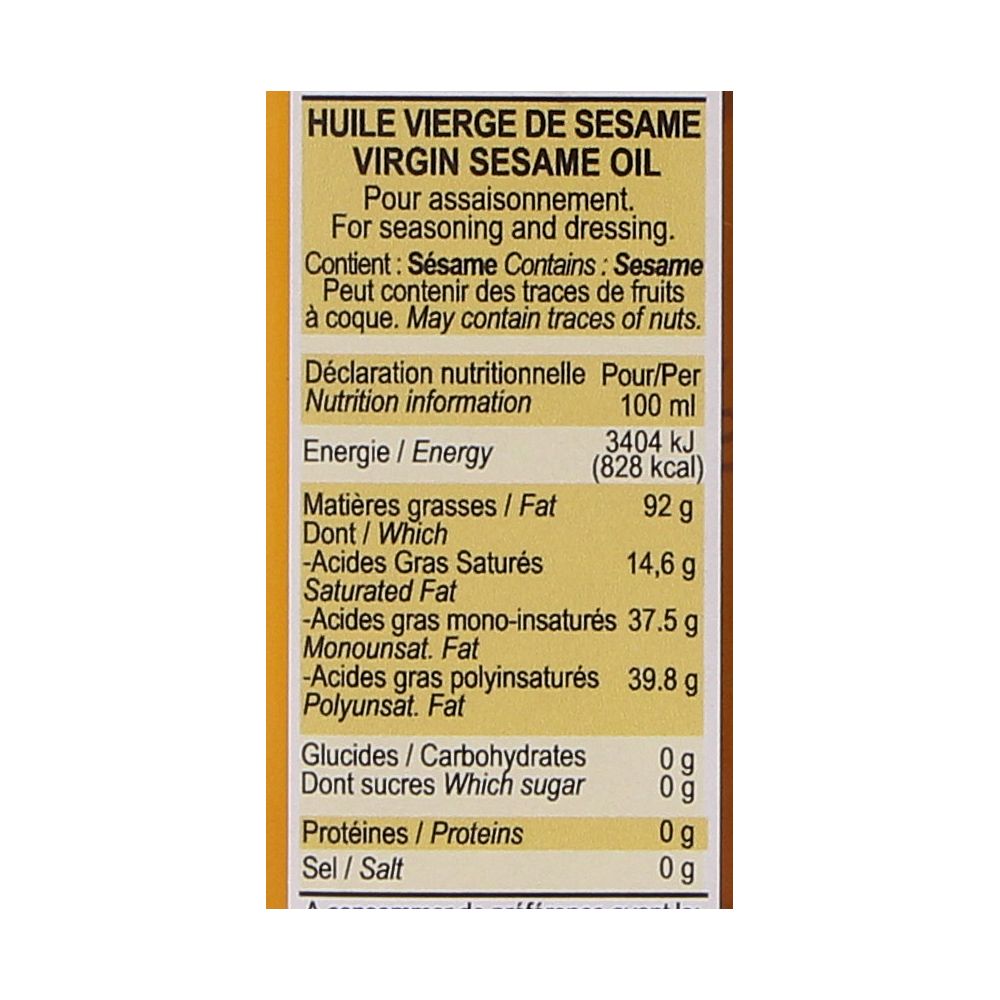  - Lapalisse Sesame Oil 250 ml (2)