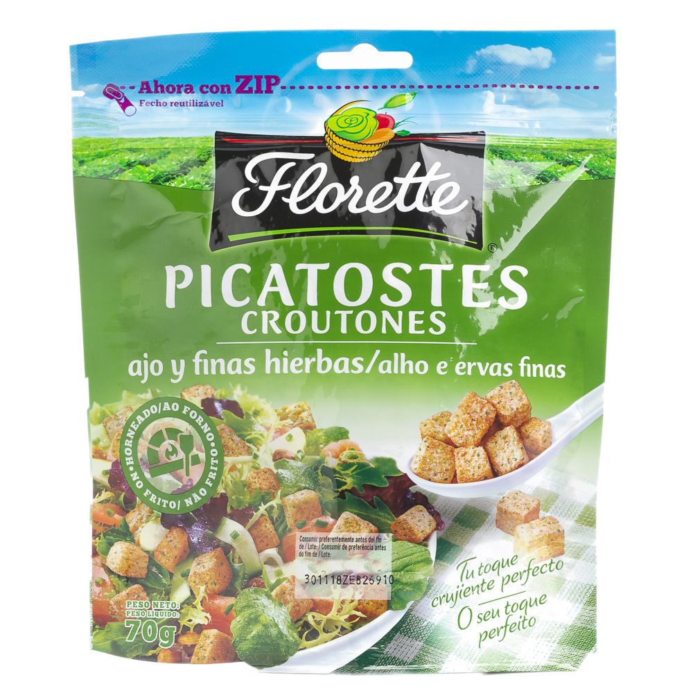  - Croutons Florette c/ Alho e Ervas 70 g (1)