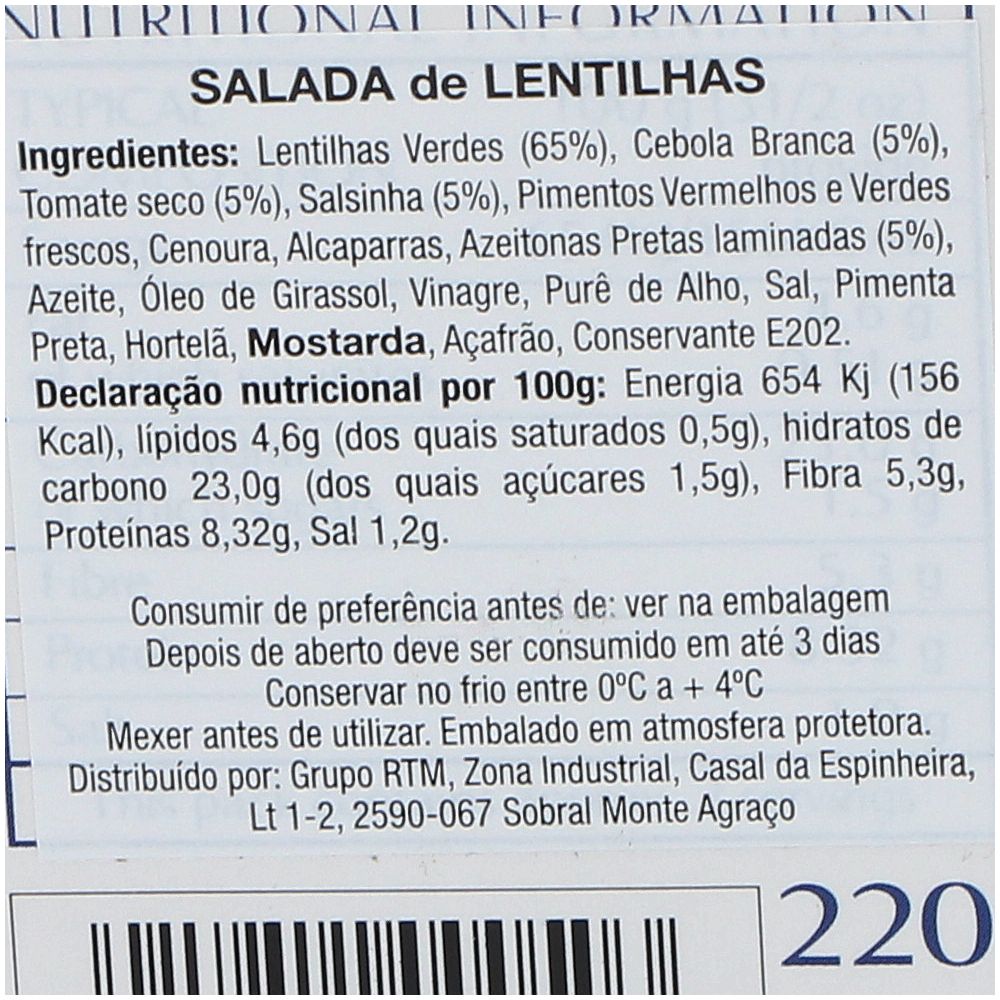  - Salada Delphi Lentilhas Com Tomate & Ervas 220g (2)
