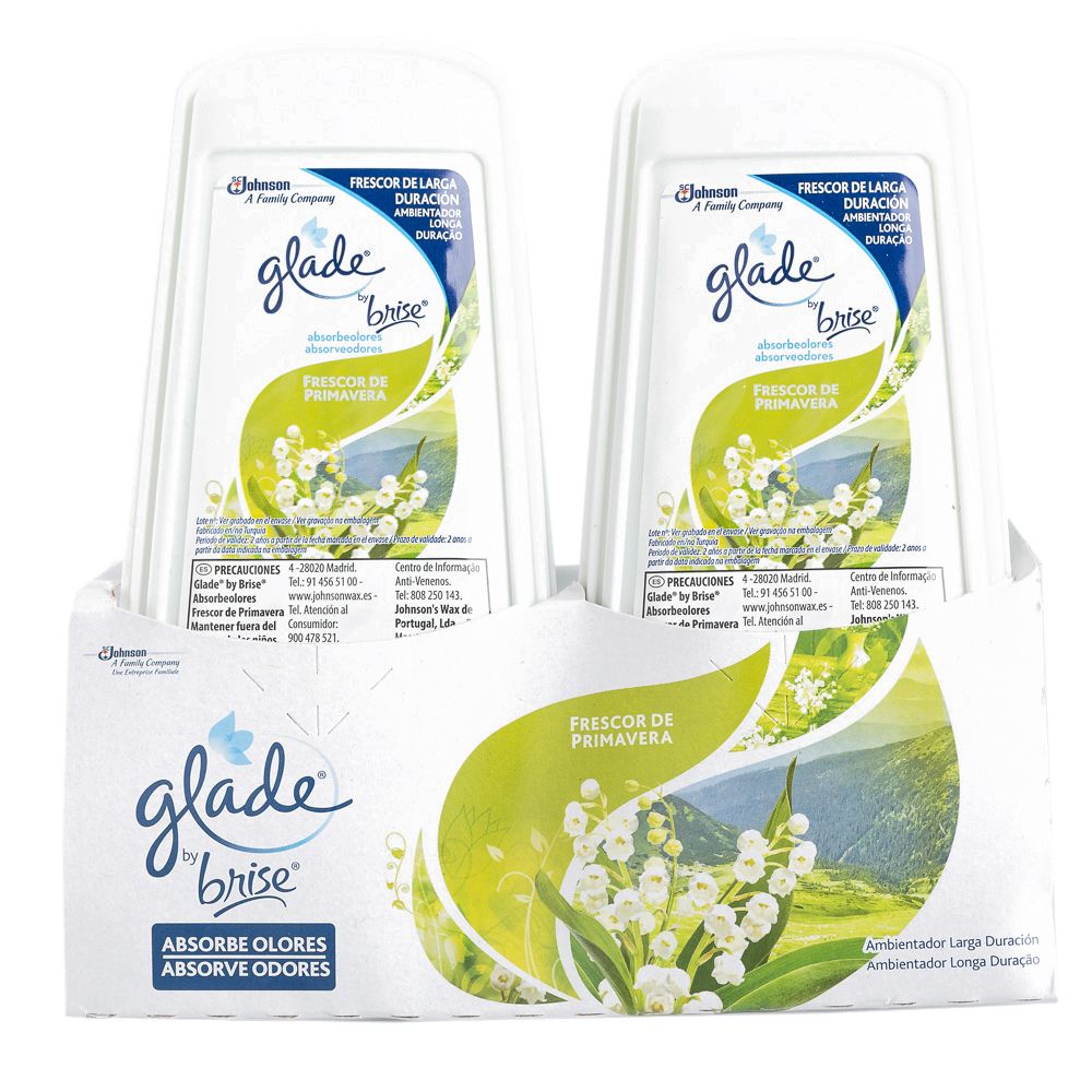  - Ambientador Glade Absorve Odores Flores Primavera 2 x 150g (1)
