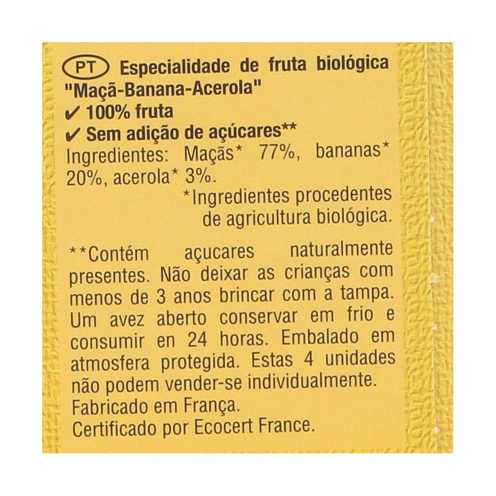  - Vitabio Organic Acerola / Apple / Banana Fruit Puree 4x90g (2)