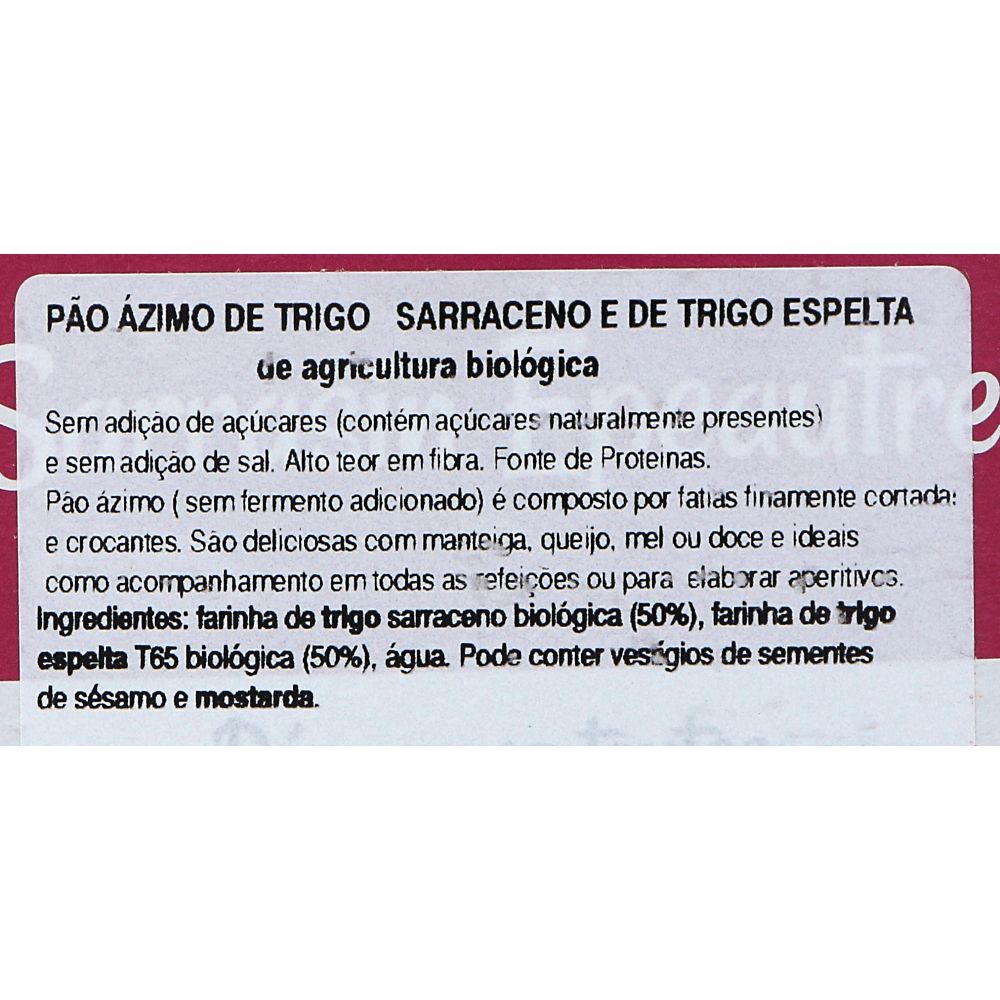  - Pão Azimo Paul Heumann Espelta & Sarreceno Bio 200g (2)