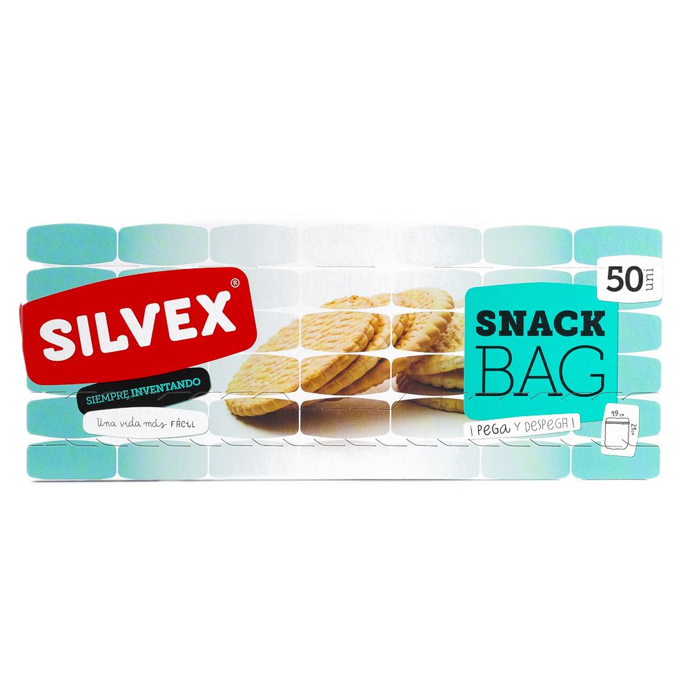  - Saco Silvex p/ Snack 19 x 21 cm 1L 50 un (1)