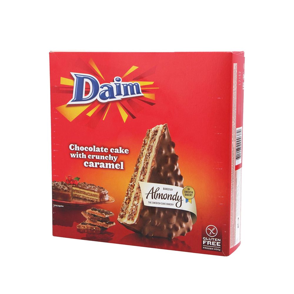  - Almondy Almond w/Daim Chocolate Cake 400g (1)